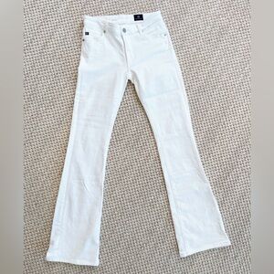 AG Adriano Goldschmied White Bootcut Jeans Size 24 Stretch Denim low rise